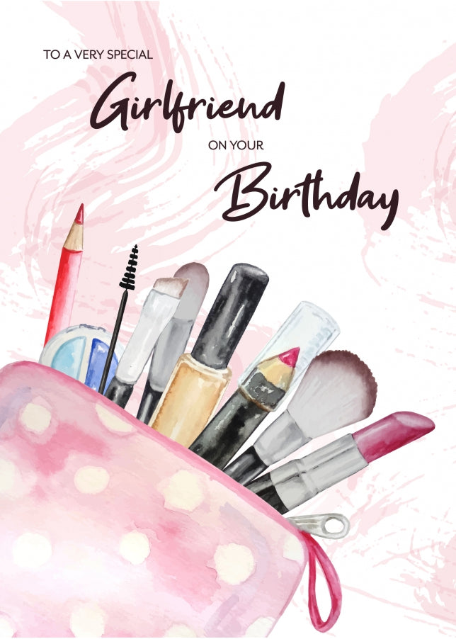 Nice Girlfriend Birthday Card for Her - 16th 17th 18th 19th 21st 25th