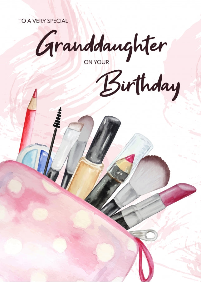 Nice Granddaughter Birthday Card for Adult and Teenagers - 16th 18th 21st 25th