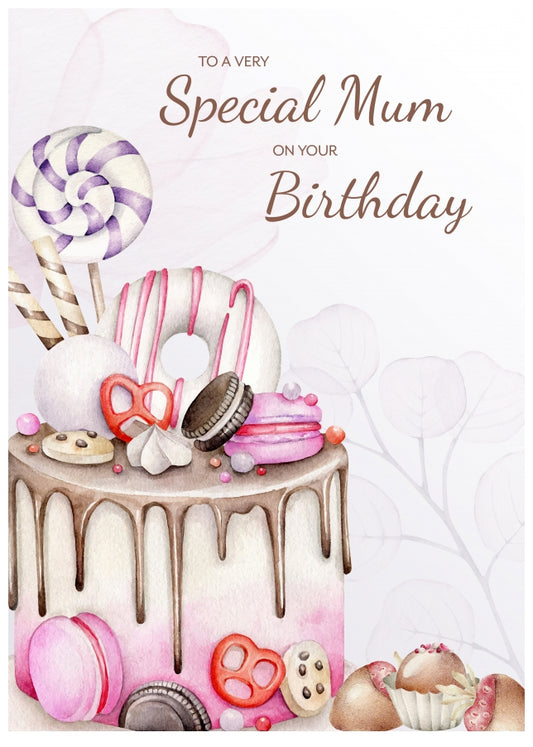 Nice Birthday Card for Mum - Bday Cards for Mum on Her 25th 30th 35th 40th 45th