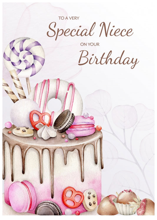 Nice Birthday Card for Niece Adult Cards for 16th 18th 21st 30th 40th Bday