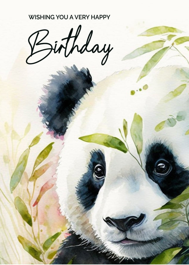 Panda Birthday Card for Women and Girls - The Perfect Panda Gifts