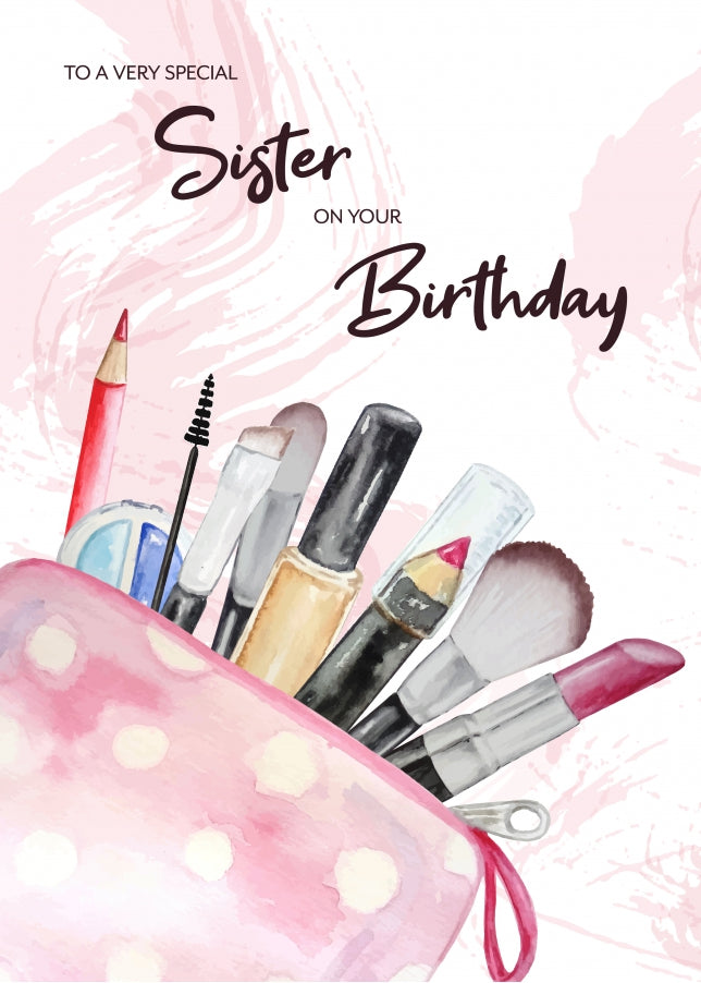 Nice Sister Birthday Card for Teenagers and Adults - 12th 13th 15th 16th 18th 21st