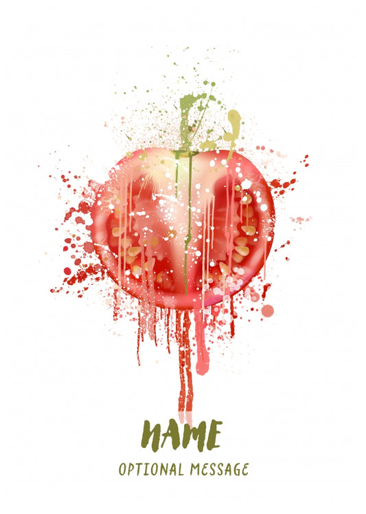 Watercolour Tomato Greetings Card