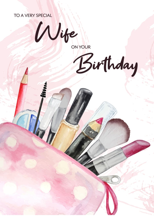 Nice Wife Birthday Card for Her - 16th 17th 18th 19th 21st 25th