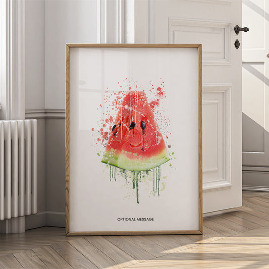 Kitchen Wall Art Decor - Red Watermelon - Fruit Food - {VARIATION}