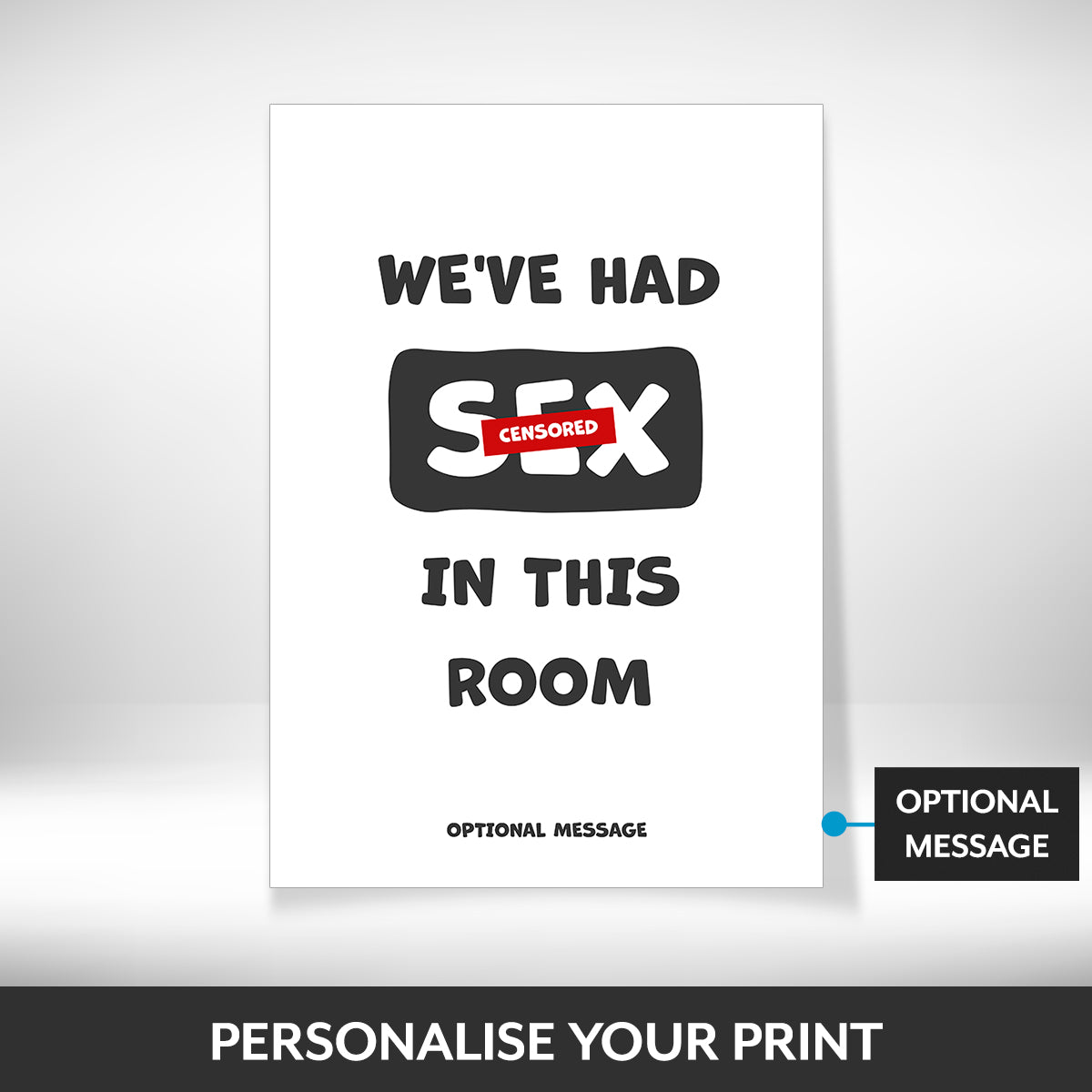 What can be personalised on this framed wall art