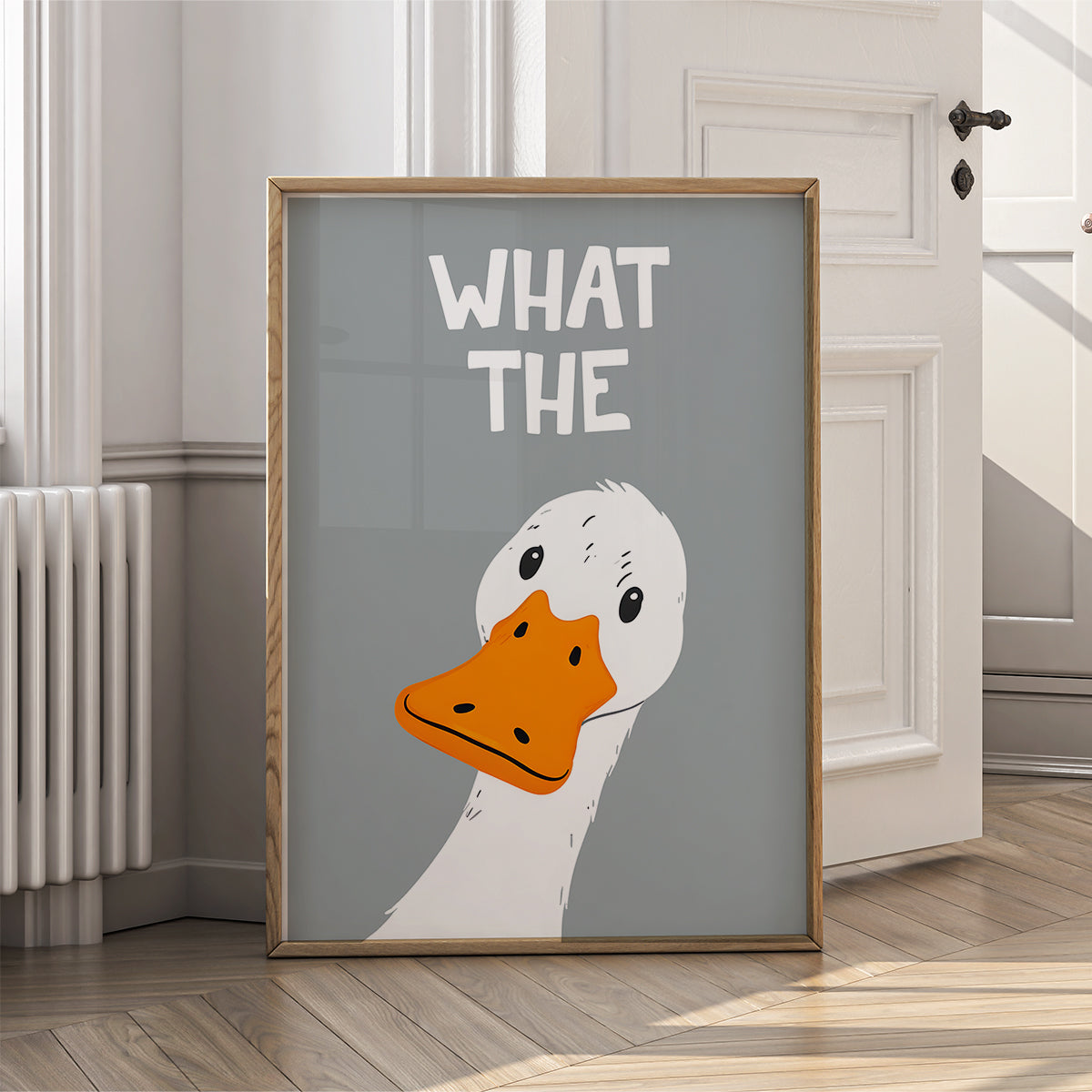 Living Room Wall Art Print - Funny What the Duck Poster - {VARIATION}
