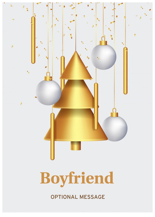 Traditional Boyfriend Christmas Card - Wind Chimes