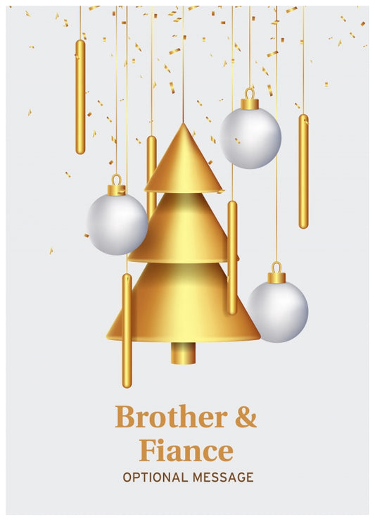 Traditional Brother & Fiance Christmas Card - Wind Chimes