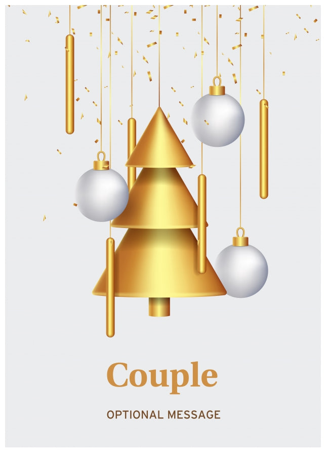 Traditional Couple Christmas Card - Wind Chimes