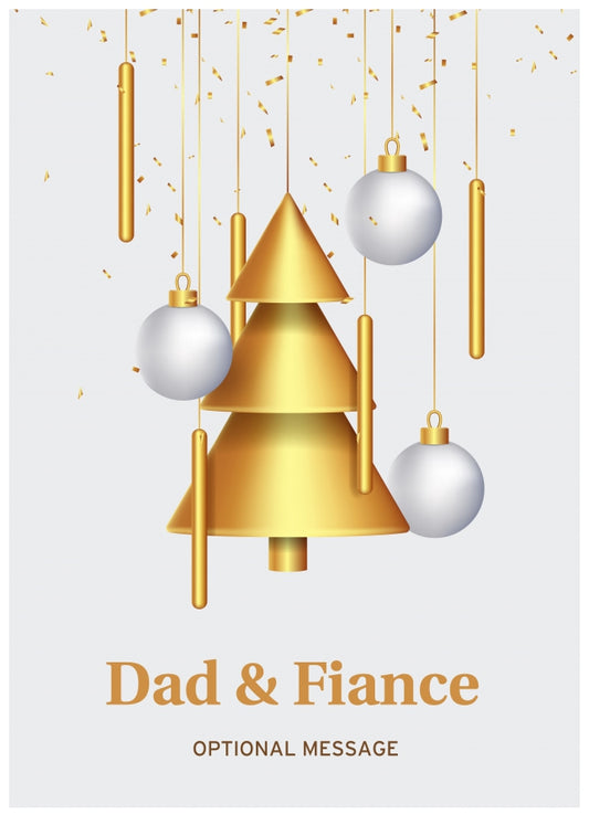 Traditional Dad & Fiance Christmas Card - Wind Chimes