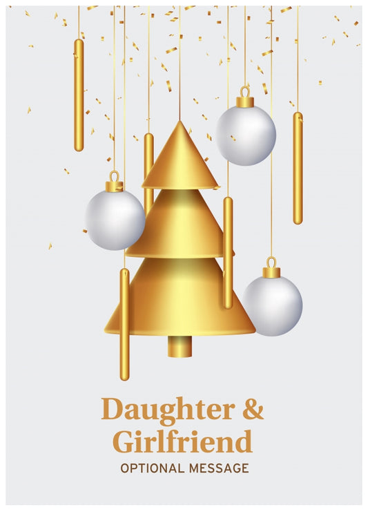 Traditional Daughter & Girlfriend Christmas Card - Wind Chimes