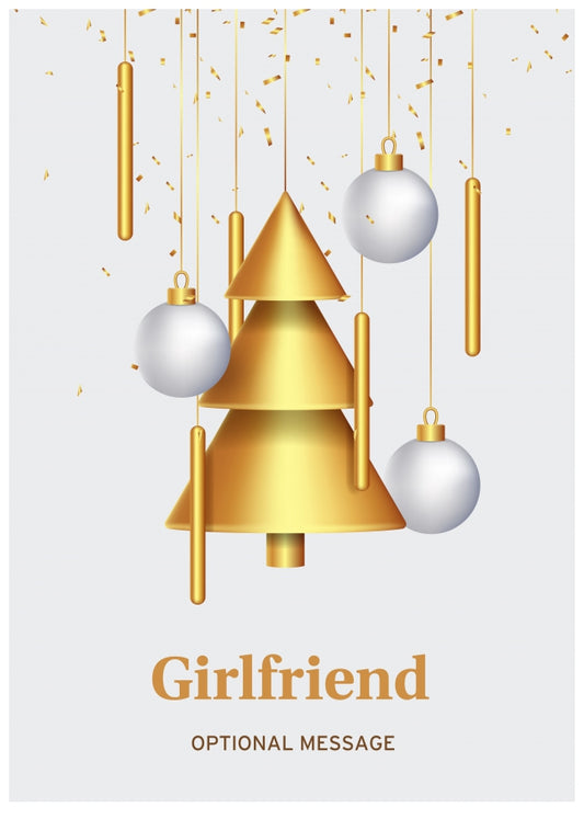 Traditional Girlfriend Christmas Card - Wind Chimes