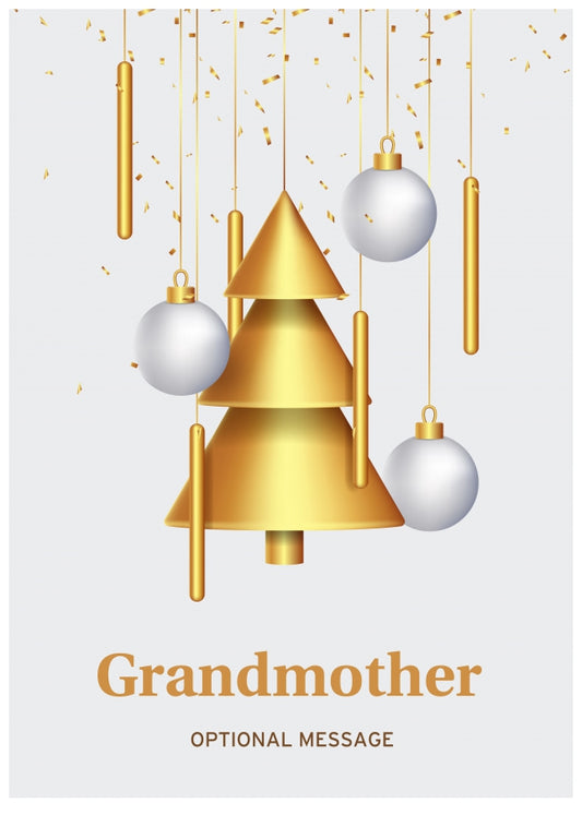 Traditional Grandmother Christmas Card - Wind Chimes