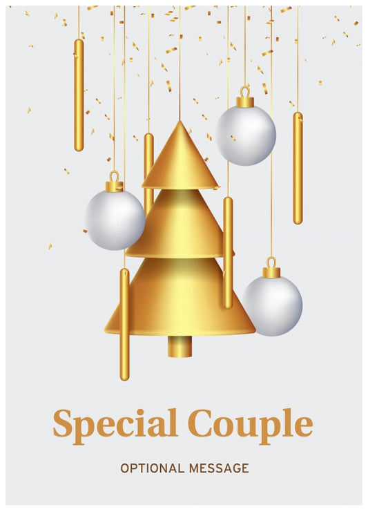 Traditional Special Couple Christmas Card - Wind Chimes