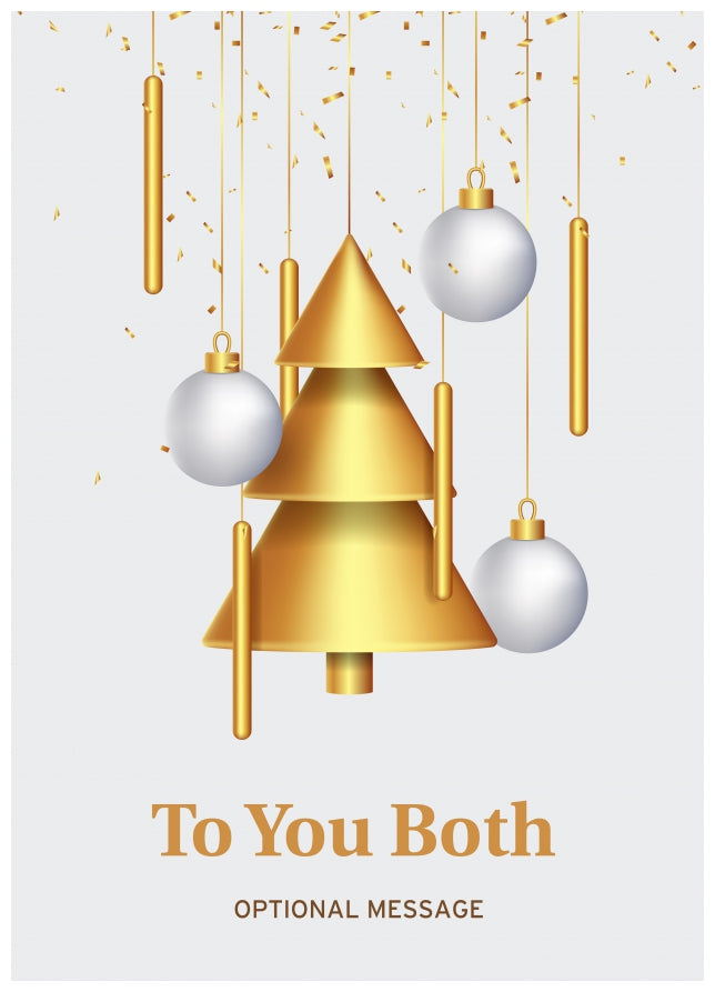 Traditional To You Both Christmas Card - Wind Chimes