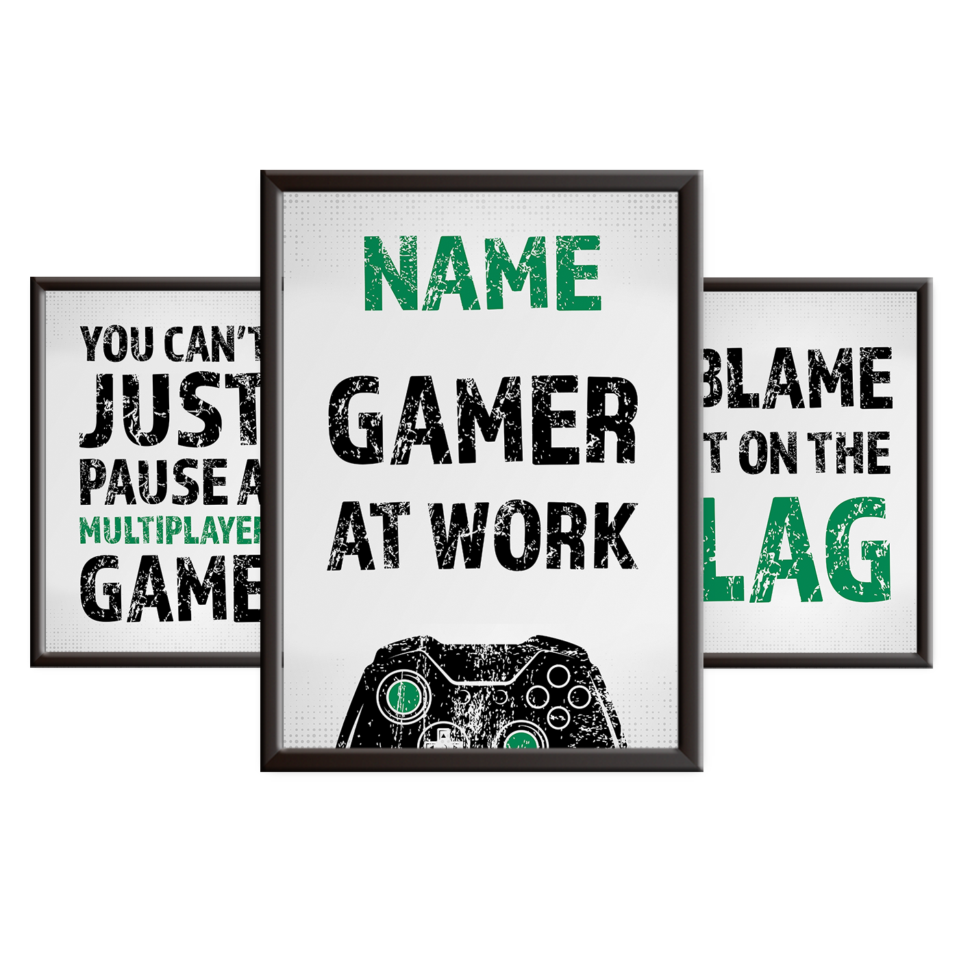 Gamer at Work - Gaming Print Set - XB - Green