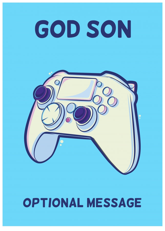 Xbox Controller Card for God Son - Birthday / Christmas