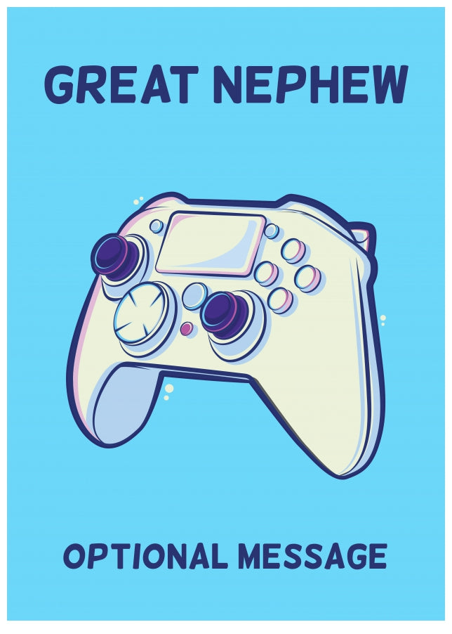 Xbox Controller Card for Great Nephew - Birthday / Christmas