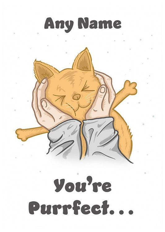 Personalised You're Purrfect Card D2