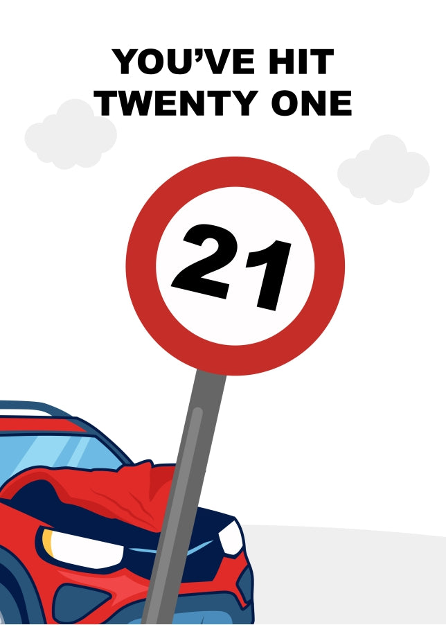 Age 21 Birthday Card for Him or Her