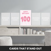 sister 100th birthday card that stand out