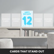 12th birthday card that stand out
