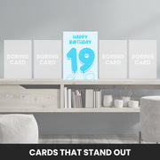 19th birthday card that stand out