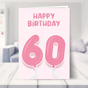 60th birthday cards for her shown in a living room