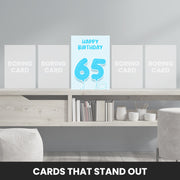 65th birthday card that stand out
