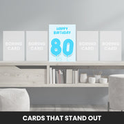 80th birthday card that stand out