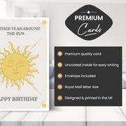 Main features of this funny birthday card for women
