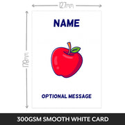 Apple for the Teacher Greetings Card