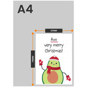 The size of this christmas cards for friends is 7 x 5" when folded