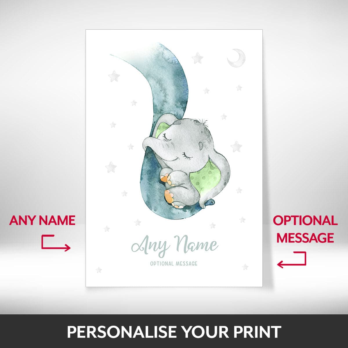 Dumbo Baby Elephant Print - New Baby