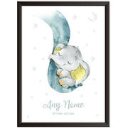 Dumbo Yellow Baby Elephant Print - Christening Day