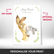What can be personalised on this personalised print