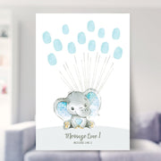 Elephant Baby Shower Cloud Print