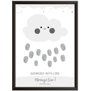 Personalised Baby Shower Cloud Print