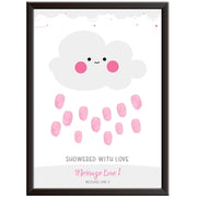 Personalised Baby Shower Cloud Print Girl
