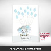 What can be personalised on this baby shower gifts