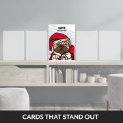 bah hum pug card that stand out