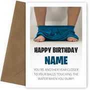 Personalised Happy Birthday Card (Another year closer)