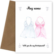Personalised Bridesmaid Proposal Card (Babydoll)