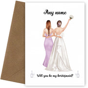 Personalised Bridesmaid Proposal Card