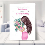 33rd birthday card shown in a living room