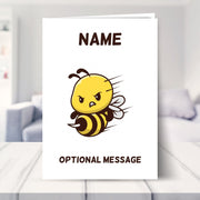 Personalised Get Well Cards for Men and Women - Bee Sting