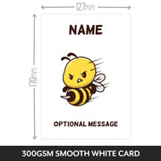 Personalised Get Well Cards for Men and Women - Bee Sting
