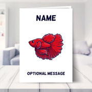 Betta Fish Greetings Card