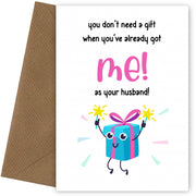 Funny Wife Birthday Card from Husband and Anniversary Card for Wife
